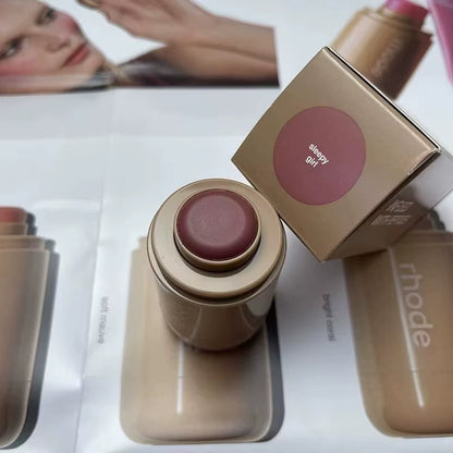 Makeup Cheek Blush Cream Blusher Stick Lip Gloss Phone Case for Iphone New Toast SALTY TAN Raspberry Espresso Lipstick INS