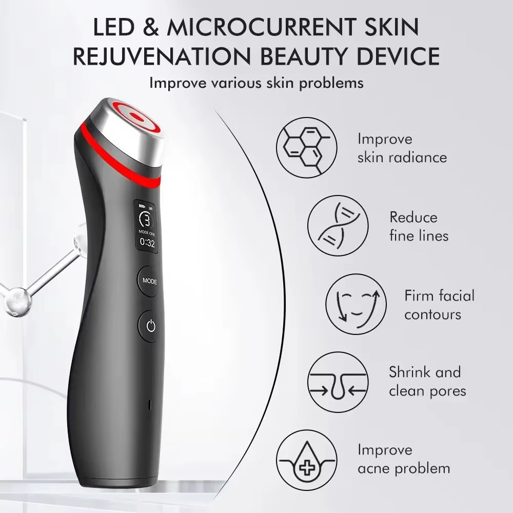 2024 Age Booster Pro Home Skincare Anti-Aging Beauty Device Portable Light Therapy Essentials Acne Treatment Device