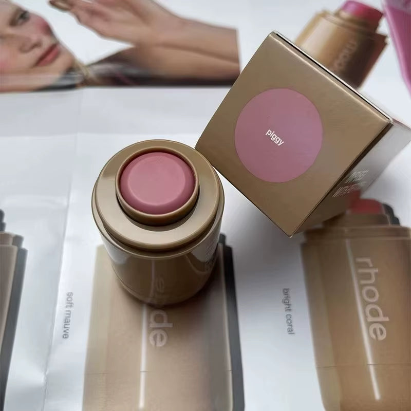 Makeup Cheek Blush Cream Blusher Stick Lip Gloss Phone Case for Iphone New Toast SALTY TAN Raspberry Espresso Lipstick INS